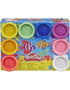 Play-Doh 8 pots Arc-en-ciel, Pâte a modeler, 8 pots de 56g chacun