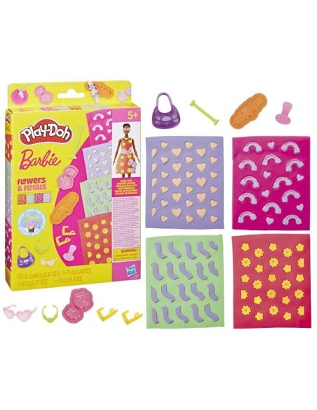 Play-Doh Barbie Fleurs et fleurons, recharges pour coffret de pâte a modeler – PLAYDOH (Jeu De Pate A Modeler) | STORE PRO SHOP 