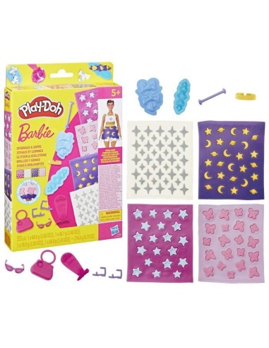 Play-Doh Barbie Joyaux et gemmes, recharges pour coffret de pâte a modeler – PLAYDOH (Jeu De Pate A Modeler) | STORE PRO SHOP 