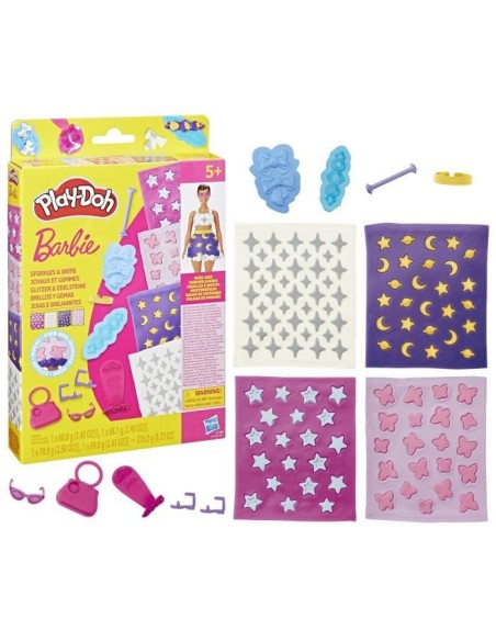 Play-Doh Barbie Joyaux et gemmes, recharges pour coffret de pâte a modeler – PLAYDOH (Jeu De Pate A Modeler) | STORE PRO SHOP 