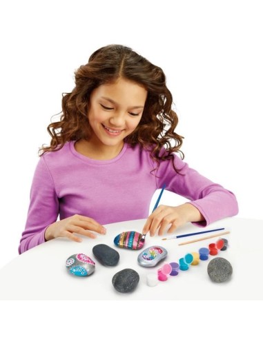 LEXIBOOK - Kit de création artistique sur pierres avec effet métallique – LEXIBOOK (Jeu De Pate A Modeler) | STORE PRO SHOP 