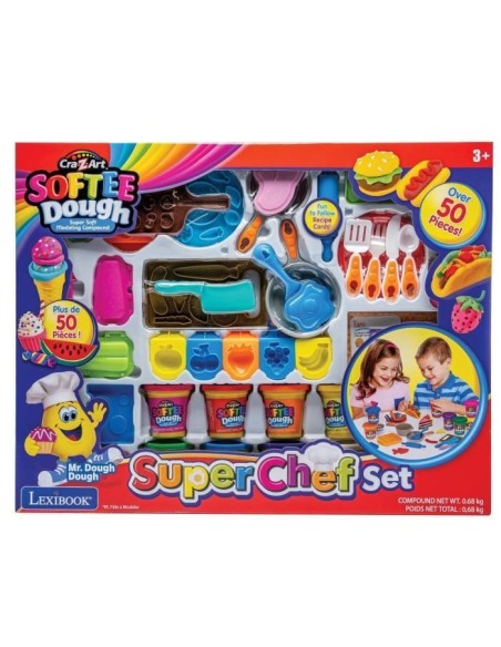 LEXIBOOK - Kit de pâte a modeler douce et malléable super chef – LEXIBOOK (Jeu De Pate A Modeler) | STORE PRO SHOP 