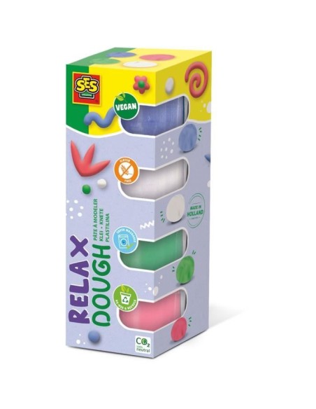 Pâte a modeler - SES CREATIVE - Feel good - Relax (4x90gr) - Végane - Lavable - Souple – SES CREATIVE (Jeu De Pate A Modeler) | STORE PRO SHOP 
