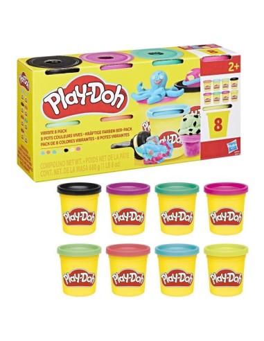 Play-Doh 8 pots couleurs vives, pots de pâte a modeler de 85 g – PLAYDOH (Jeu De Pate A Modeler) | STORE PRO SHOP 