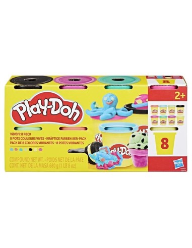 Play-Doh 8 pots couleurs vives, pots de pâte a modeler de 85 g – PLAYDOH (Jeu De Pate A Modeler) | STORE PRO SHOP 