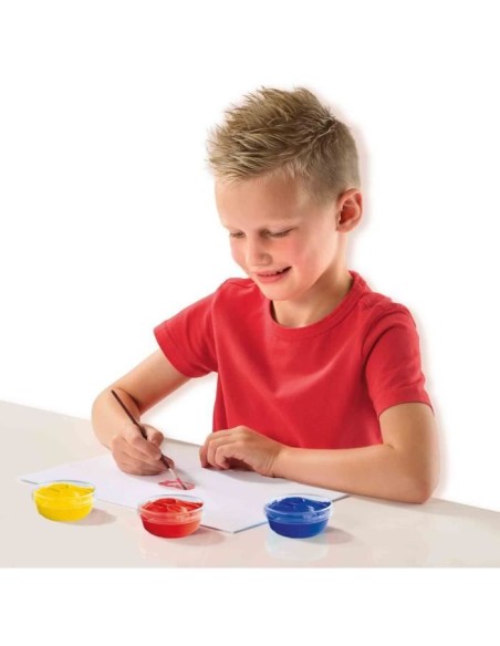 Gouache (6x45ml) - SES CREATIVE - Six couleurs : rouge, bleu, blanc, noir, vert et jaune. – SES CREATIVE (Jeu De Peinture) | STORE PRO SHOP 