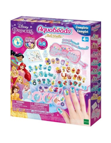 Aquabeads - Nail Studio - Le coffret de manucure Princesses Disney – AQUABEADS (Jeu De Perle A Repasser) | STORE PRO SHOP 