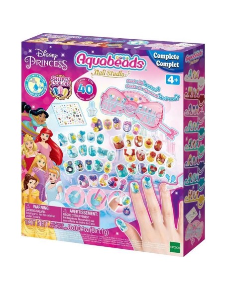 Aquabeads - Nail Studio - Le coffret de manucure Princesses Disney – AQUABEADS (Jeu De Perle A Repasser) | STORE PRO SHOP 