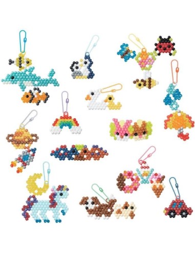 Coffret création - AQUABEADS 35025 - Mes porte-clés et suspensions – AQUABEADS (Jeu De Perle A Repasser) | STORE PRO SHOP 