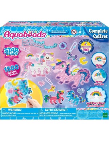 Aquabeads - Licornes féériques - Loisir créatif - 1500 perles - Rose – AQUABEADS (Jeu De Perle A Repasser) | STORE PRO SHOP 