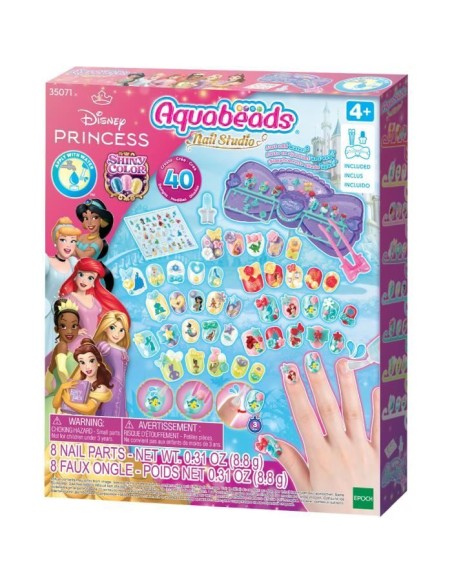 Le coffret de manucure des Princesses Disney - AQUABEADS - 35071 – AQUABEADS (Jeu De Perle A Repasser) | STORE PRO SHOP 