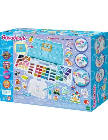 La mallette des créatifs - AQUABEADS - 1400 perles - Des 4 ans – AQUABEADS (Jeu De Perle A Repasser) | STORE PRO SHOP 