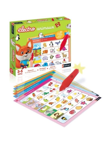 Jeu éducatif électronique - NATHAN - Electro Animaux - Découverte des animaux - Pour enfants de 3 ans et plus – NATHAN (Jeu De Questions - Reponses) | STORE PRO SHOP 