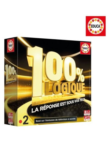Jeu de société - EDUCA - 100% Logique : La Réponse est sous vos yeux - Adapté de l'émission TV des 8 ans – EDUCA () | STORE PRO SHOP 