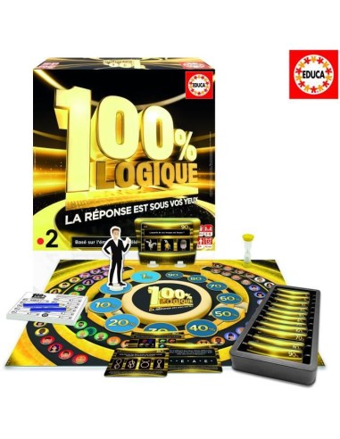 Jeu de société - EDUCA - 100% Logique : La Réponse est sous vos yeux - Adapté de l'émission TV des 8 ans – EDUCA () | STORE PRO SHOP 