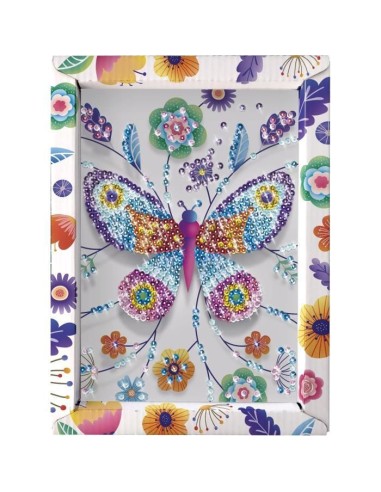Loisir Créatif - Papillons - Illustration avec Sequins - Pour Enfant - Blanc – LANSAY (Jeu De Scrapbooking) | STORE PRO SHOP 