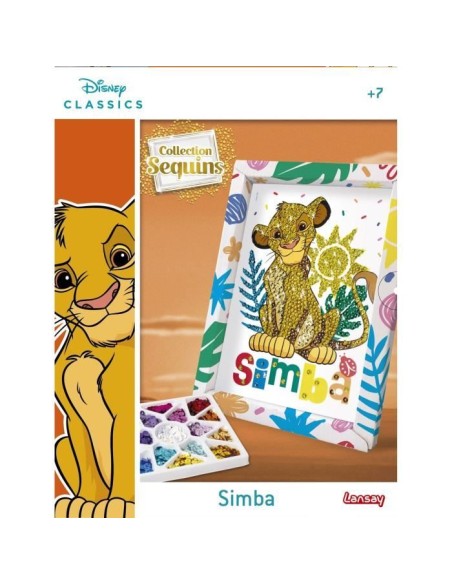 Jeu de création - LANSAY - Collection sequins - SIMBA LE ROI LION - Des 7 ans – LANSAY (Jeu De Scultpure) | STORE PRO SHOP 