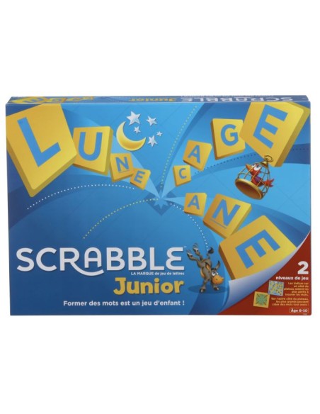 SCRABBLE - Scrabble Junior - Jeu de Société - Aide a  l'apprentissage de la lecture et a la composition de mots – MATTEL (Jeu De Societe - Jeu De Plateau) | STORE PRO SHOP 