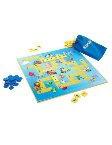 SCRABBLE - Scrabble Junior - Jeu de Société - Aide a  l'apprentissage de la lecture et a la composition de mots – MATTEL (Jeu De Societe - Jeu De Plateau) | STORE PRO SHOP 