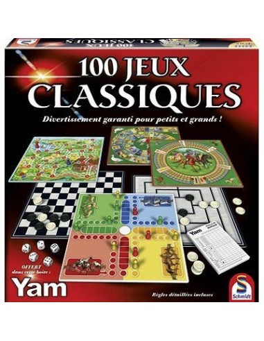 SCHMIDT AND SPIELE Coffret de jeux - 100 jeux classiques – AUCUNE (Jeu De Societe - Jeu De Plateau) | STORE PRO SHOP 