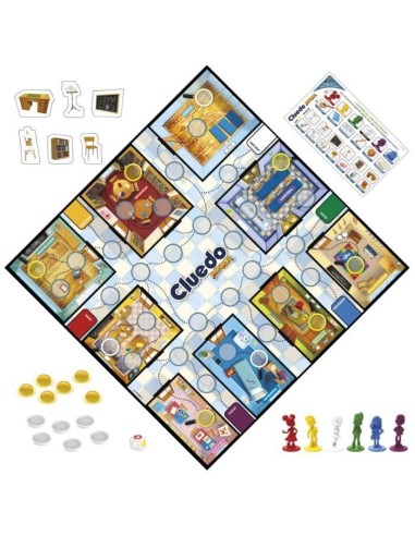Cluedo Junior 2-en-1 - Jeu de société junior - jeu de réflexion – HASBRO GAMING (Jeu De Societe - Jeu De Plateau) | STORE PRO SHOP 