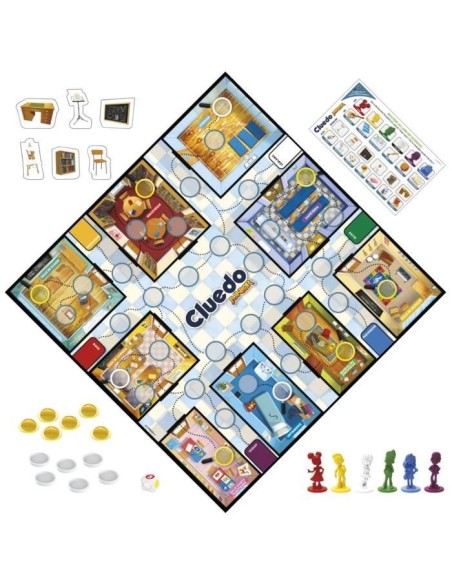 Cluedo Junior 2-en-1 - Jeu de société junior - jeu de réflexion – HASBRO GAMING (Jeu De Societe - Jeu De Plateau) | STORE PRO SHOP 