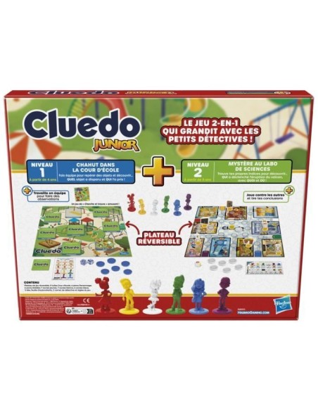 Cluedo Junior 2-en-1 - Jeu de société junior - jeu de réflexion – HASBRO GAMING (Jeu De Societe - Jeu De Plateau) | STORE PRO SHOP 