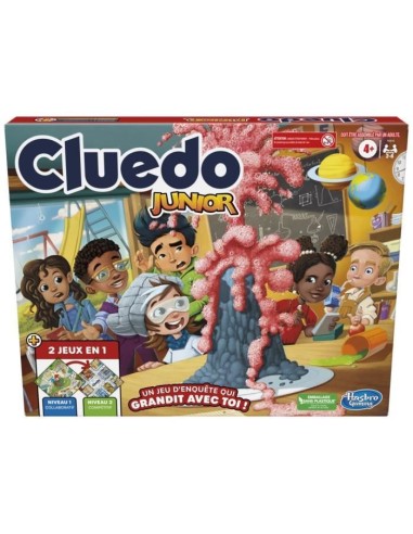 Cluedo Junior 2-en-1 - Jeu de société junior - jeu de réflexion – HASBRO GAMING (Jeu De Societe - Jeu De Plateau) | STORE PRO SHOP 