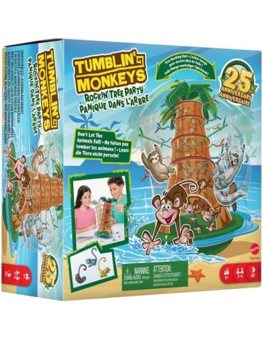 SOS Ouistiti : Panique dans l'arbre - MATTEL GAMES - HTW65 – MATTEL GAMES (Jeu De Societe - Jeu De Plateau) | STORE PRO SHOP 