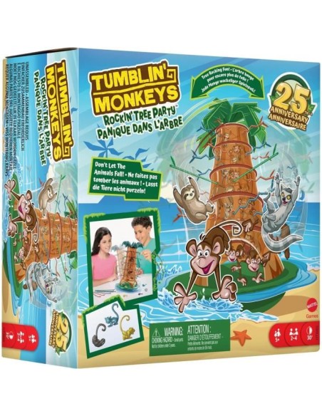 SOS Ouistiti : Panique dans l'arbre - MATTEL GAMES - HTW65 – MATTEL GAMES (Jeu De Societe - Jeu De Plateau) | STORE PRO SHOP 