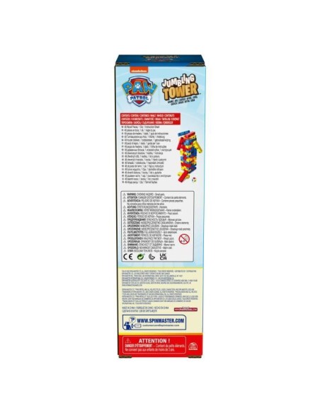 SPIN MASTER TOUR JENGA La Pat' Patrouille – PAW PATROL (Jeu De Societe - Jeu De Plateau) | STORE PRO SHOP 