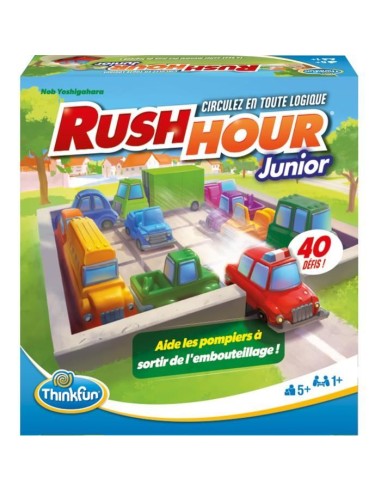 ThinkFun-Rush Hour Junior-Jeu de logique-Casse-tete-Embouteillage-40 défis 4 niveaux-1 Joueur ou plus des 5 ans-Ravensburger-7 – RAVENSBURGER () | STORE PRO SHOP 
