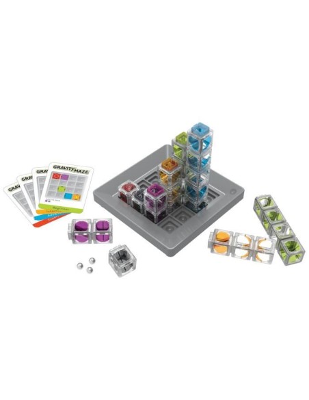 ThinkFun-Gravity Maze-Jeu de logique-Casse-tete-Circuit-bille-Construction-60 défis-1 Joueur ou plus des 8 ans-Ravensburger-76 – RAVENSBURGER (Jeu De Societe - Jeu De Plateau) | STORE PRO SHOP 