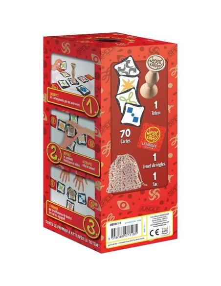 Zygomatic | Jungle Speed | Jeu de société | a partir de 7 ans | 2 a 10 joueurs | 15 minutes | Éco-conception – ASMODEE () | STORE PRO SHOP 