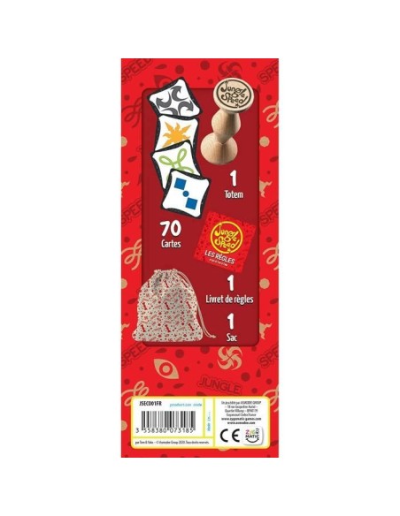 Zygomatic | Jungle Speed | Jeu de société | a partir de 7 ans | 2 a 10 joueurs | 15 minutes | Éco-conception – ASMODEE () | STORE PRO SHOP 