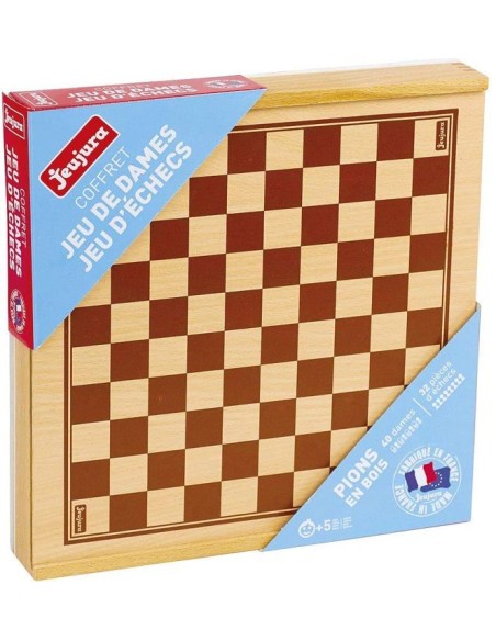 Coffret Jeux de Dames et Echecs – JEUJURA (Jeu De Societe - Jeu De Plateau) | STORE PRO SHOP 