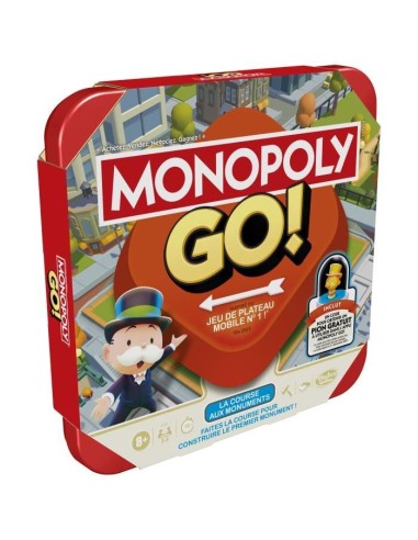 Monopoly Go, Jeu de société a partir de 8 ans, Jeu de plateau familial – MONOPOLY () | STORE PRO SHOP 