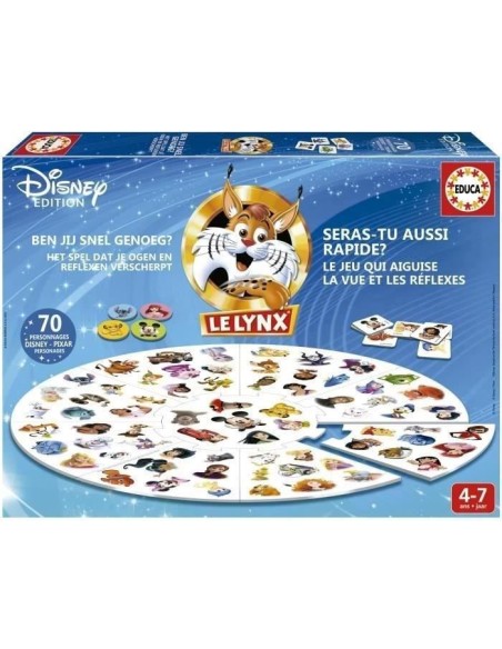 Jeu d'images - EDUCA - Lynx Disney 70 Images – EDUCA (Jeu De Societe - Jeu De Plateau) | STORE PRO SHOP 