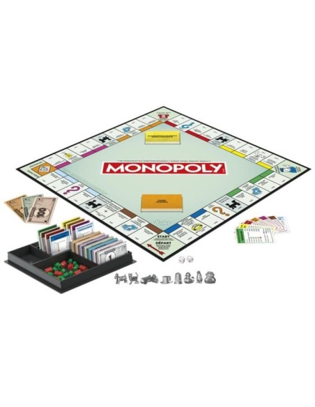 Monopoly classique, jeu de société de plateau, avec boîte de rangement et pions grand format, 2 a 6 joueurs, des 8 ans – MONOPOLY () | STORE PRO SHOP 
