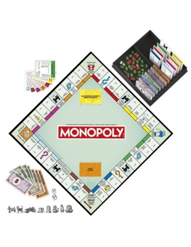 Monopoly classique, jeu de société de plateau, avec boîte de rangement et pions grand format, 2 a 6 joueurs, des 8 ans – MONOPOLY () | STORE PRO SHOP 