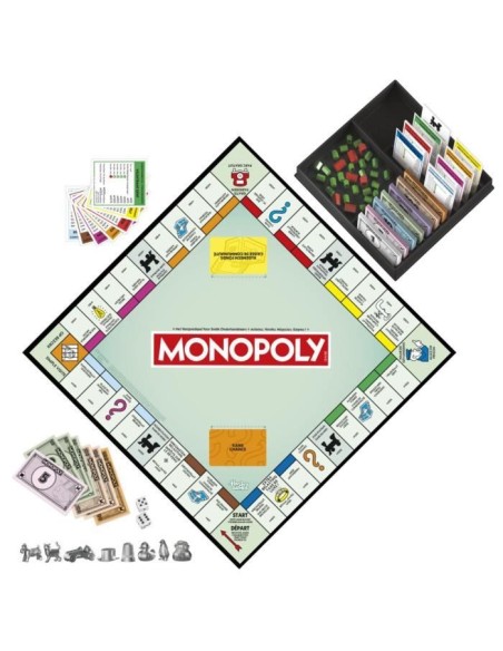 Monopoly classique, jeu de société de plateau, avec boîte de rangement et pions grand format, 2 a 6 joueurs, des 8 ans – MONOPOLY () | STORE PRO SHOP 