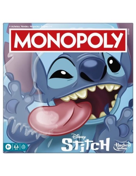 Monopoly Stitch, Jeu de société de plateau, 2 a 4 joueurs, 30 minutes, édition Disney Lilo  Stitch, Des 8 ans – MONOPOLY () | STORE PRO SHOP 
