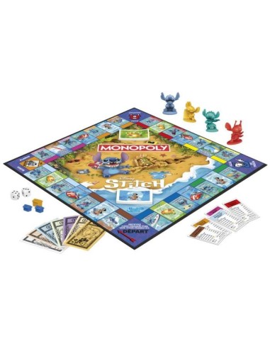 Monopoly Stitch, Jeu de société de plateau, 2 a 4 joueurs, 30 minutes, édition Disney Lilo  Stitch, Des 8 ans – MONOPOLY () | STORE PRO SHOP 