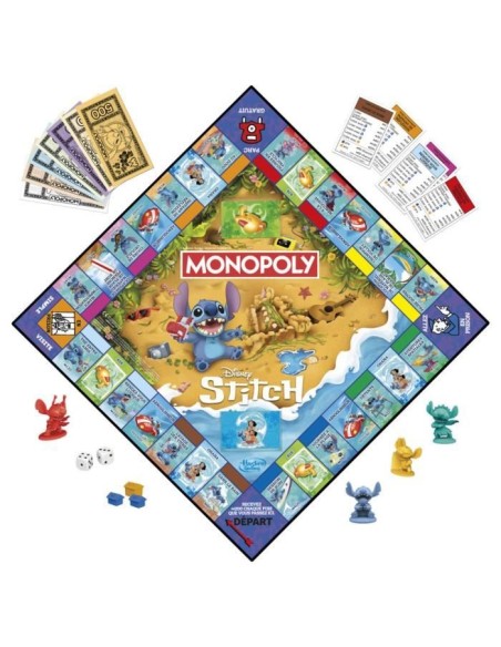 Monopoly Stitch, Jeu de société de plateau, 2 a 4 joueurs, 30 minutes, édition Disney Lilo  Stitch, Des 8 ans – MONOPOLY () | STORE PRO SHOP 