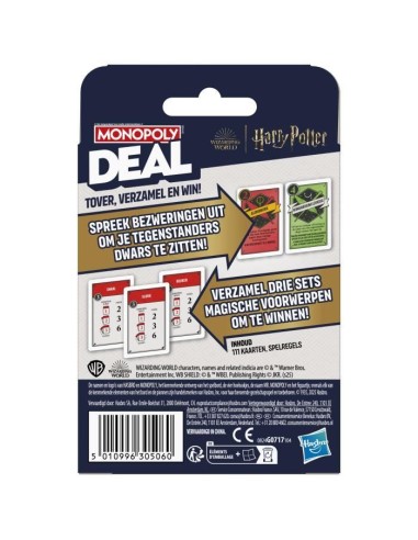MONOPOLY DEAL HARRY POTTER – HASBRO (Jeu De Societe - Jeu De Plateau) | STORE PRO SHOP 