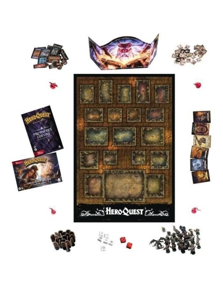 Heroquest Systeme de Jeu First Light, Premieres Lueurs, Jeu d'aventures fantastiques styles donjon, Jeu de société, Des 14 ans – HASBRO () | STORE PRO SHOP 