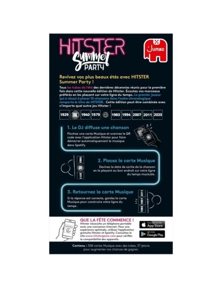 Jeu de société - DUJARDIN - Hitster Summer - a partir de 16 ans - Ambiance - 2 joueurs ou plus – DUJARDIN () | STORE PRO SHOP 
