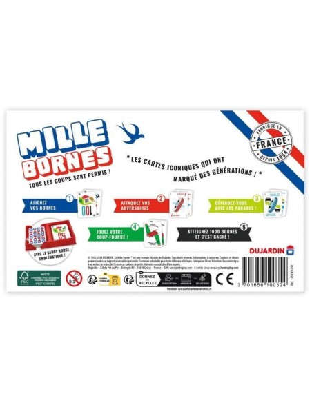 Mille bornes Classique - Jeu de société - DUJARDIN - Des 6 ans – DUJARDIN (Jeu De Societe - Jeu De Plateau) | STORE PRO SHOP 