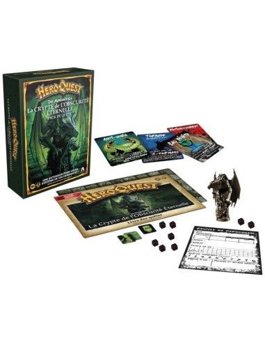 HeroQuest Pack de quete La crypte de l'obscurité éternelle, jeu de rôle, jeu de plateau, systeme de jeu HeroQuest requis, Aval – HASBRO (Jeu De Societe - Jeu De Plateau) | STORE PRO SHOP 