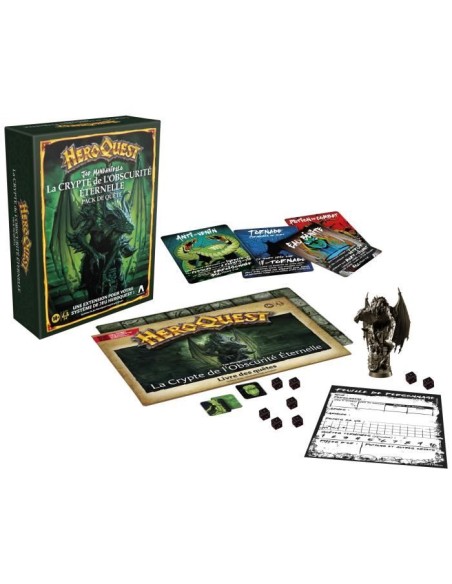 HeroQuest Pack de quete La crypte de l'obscurité éternelle, jeu de rôle, jeu de plateau, systeme de jeu HeroQuest requis, Aval – HASBRO (Jeu De Societe - Jeu De Plateau) | STORE PRO SHOP 
